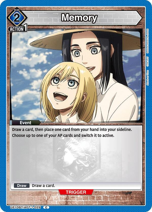Image for Memory (UE10BT/AOT-1-029) (UE10BT: Attack on Titan) (UE10BT) - Union Arena