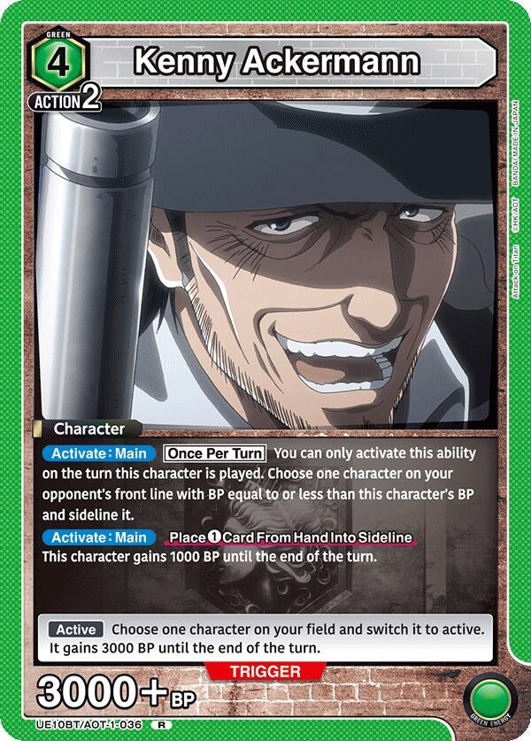Image for Kenny Ackermann (036) (UE10BT/AOT-1-036) (UE10BT: Attack on Titan) (UE10BT) - Union Arena