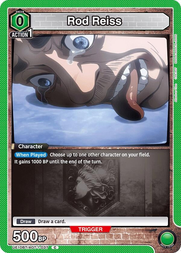 Image for Rod Reiss (UE10BT/AOT-1-037) (UE10BT: Attack on Titan) (UE10BT) - Union Arena