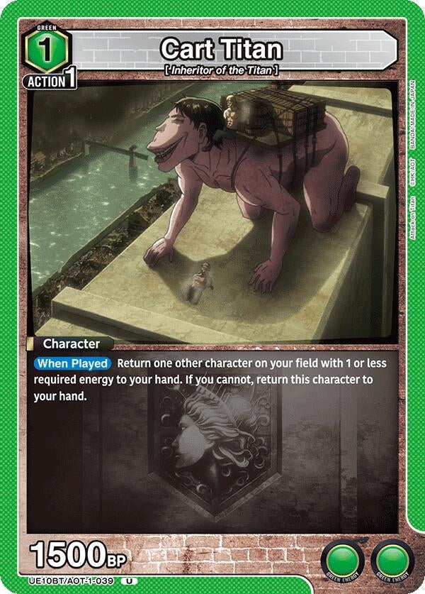 Image for Cart Titan (UE10BT/AOT-1-039) (UE10BT: Attack on Titan) (UE10BT) - Union Arena