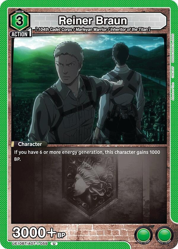 Image for Reiner Braun (059) (UE10BT/AOT-1-059) (UE10BT: Attack on Titan) (UE10BT) - Union Arena