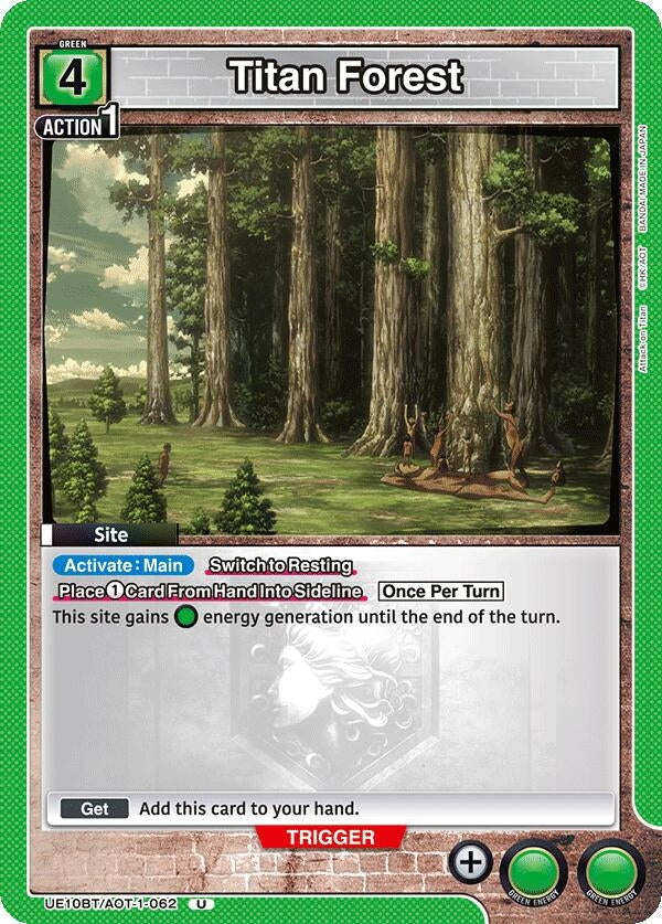 Image for Titan Forest (UE10BT/AOT-1-062) (UE10BT: Attack on Titan) (UE10BT) - Union Arena