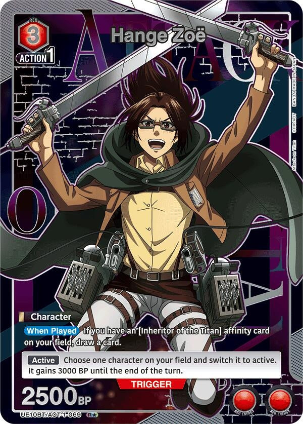 Image for Hange Zoe (069) (R*) (UE10BT/AOT-1-069) (UE10BT: Attack on Titan) (UE10BT) - Union Arena