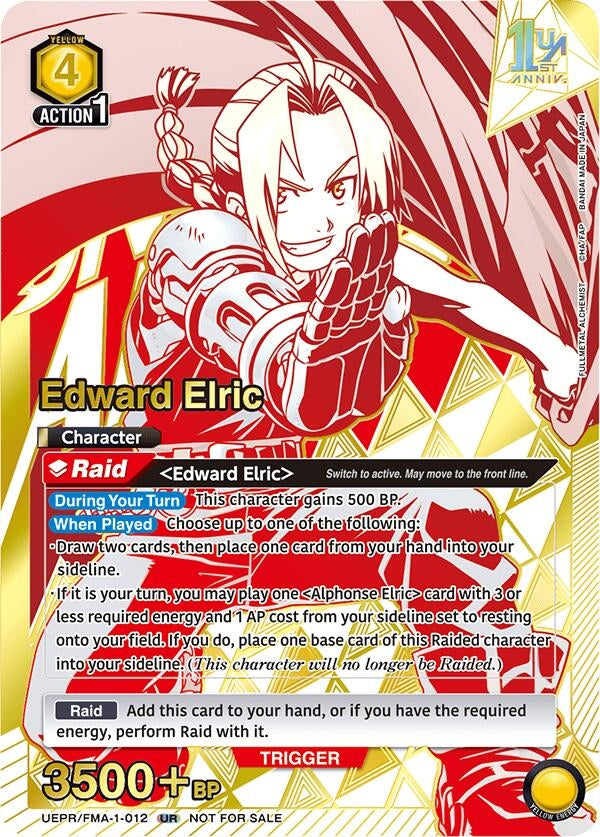Image for Edward Elric (012) (UEPR/FMA-1-012) (Union Arena Promotion Cards) (UEPR) - Union Arena