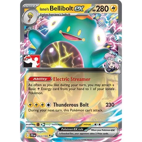 Iono's Bellibolt ex (053/159) (Prize Pack Series Cards) - PokeBox USA