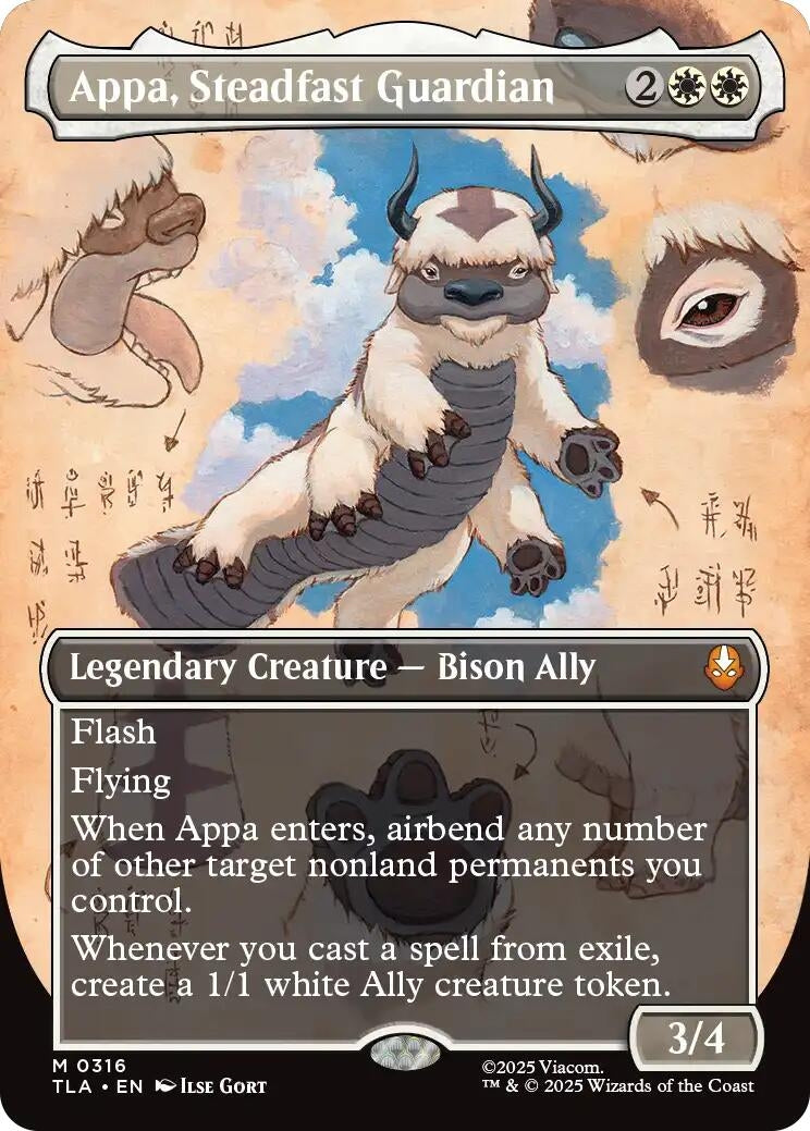 Appa, Steadfast Guardian (Borderless) (316) (Avatar: The Last Airbender) - PokeBox USA