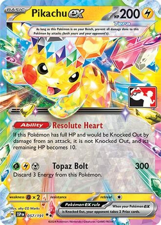 Image for Pikachu ex (057/191) (Prize Pack Series Cards) - Pokemon