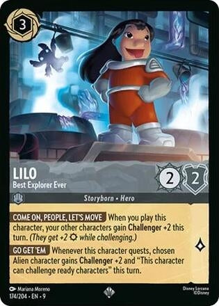 Image for Lilo - Best Explorer Ever (174/204) (Fabled) (9) - Disney Lorcana