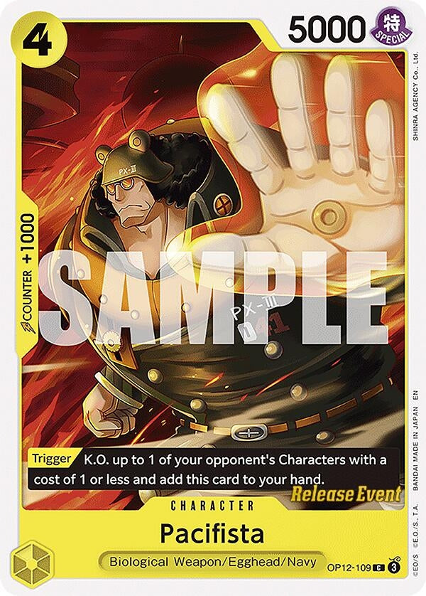 Image for Pacifista (OP12-109) (Legacy of the Master Release Event Cards) (OP12 RE) - One Piece Card Game
