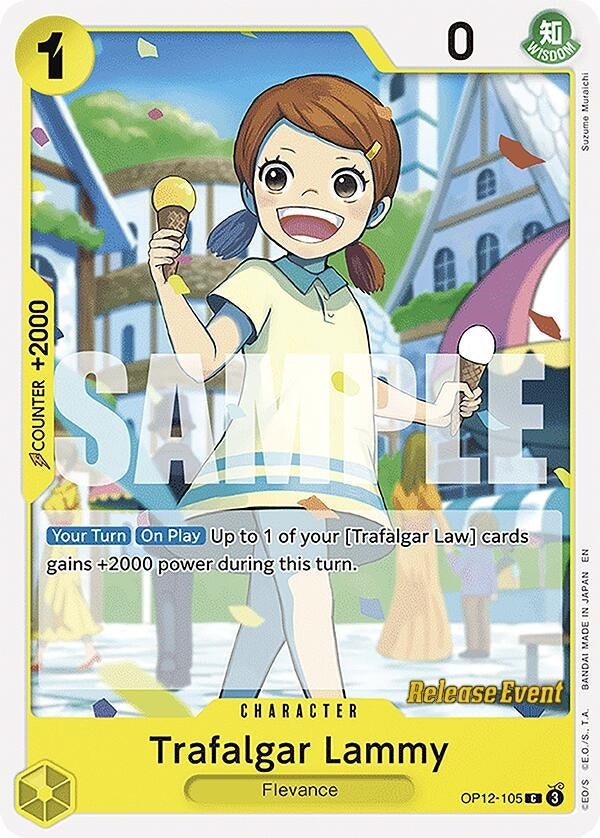 Image for Trafalgar Lammy (OP12-105) (Legacy of the Master Release Event Cards) (OP12 RE) - One Piece Card Game