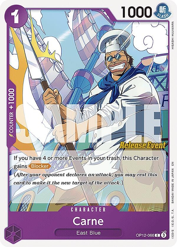 Image for Carne (OP12-066) (Legacy of the Master Release Event Cards) (OP12 RE) - One Piece Card Game