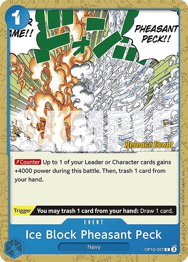 Image for Ice Block Pheasant Peck (OP12-057) (Legacy of the Master Release Event Cards) (OP12 RE) - One Piece Card Game