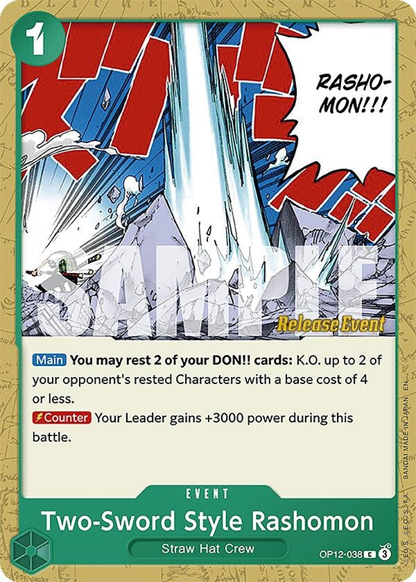 Image for Two-Sword Style Rashomon (OP12-038) (Legacy of the Master Release Event Cards) (OP12 RE) - One Piece Card Game