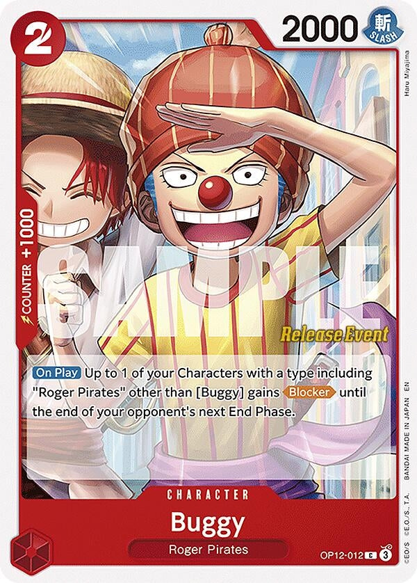 Image for Buggy (012) (OP12-012) (Legacy of the Master Release Event Cards) (OP12 RE) - One Piece Card Game