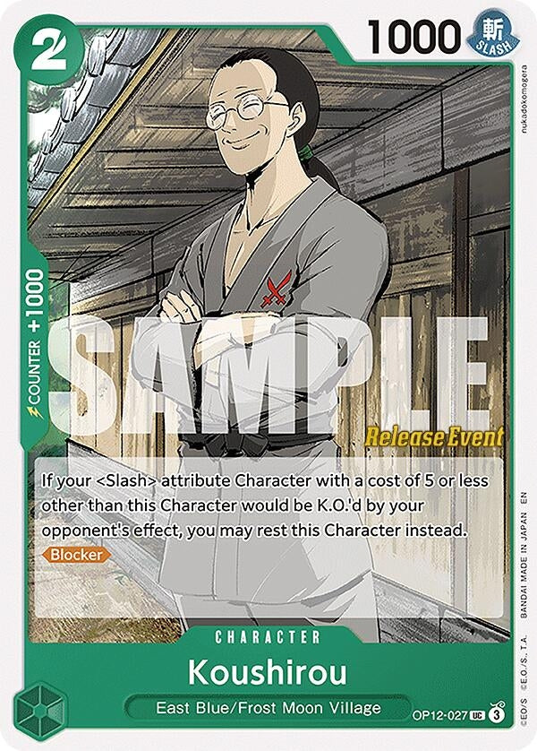 Image for Koushirou (OP12-027) (Legacy of the Master Release Event Cards) (OP12 RE) - One Piece Card Game