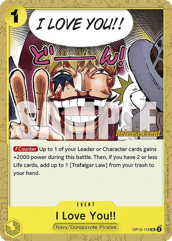 Image for I Love You!! (OP12-115) (Legacy of the Master Release Event Cards) (OP12 RE) - One Piece Card Game