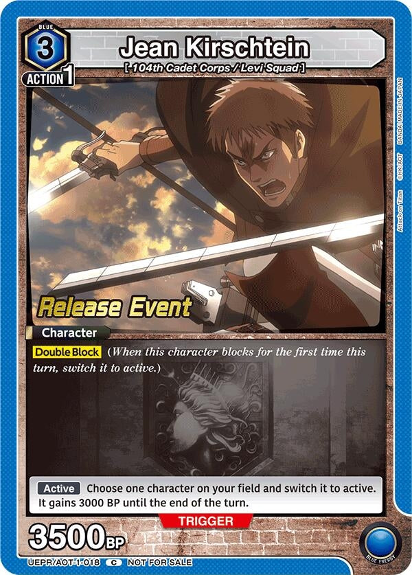 Image for Jean Kirschtein (018) (UEPR/AOT-1-018) (UE10BT: Attack on Titan Release Event Cards) (UE10BT_RE) - Union Arena