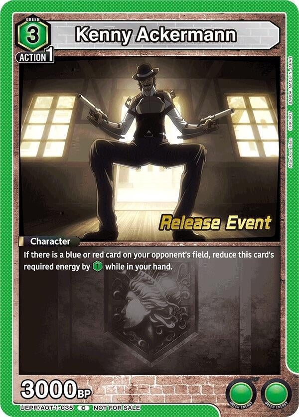 Image for Kenny Ackermann (035) (UEPR/AOT-1-035) (UE10BT: Attack on Titan Release Event Cards) (UE10BT_RE) - Union Arena