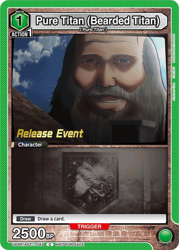 Image for Pure Titan (Bearded Titan) (UEPR/AOT-1-043) (UE10BT: Attack on Titan Release Event Cards) (UE10BT_RE) - Union Arena