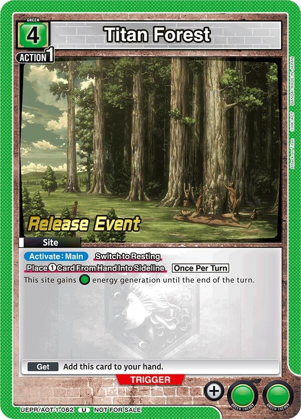 Image for Titan Forest (UEPR/AOT-1-062) (UE10BT: Attack on Titan Release Event Cards) (UE10BT_RE) - Union Arena