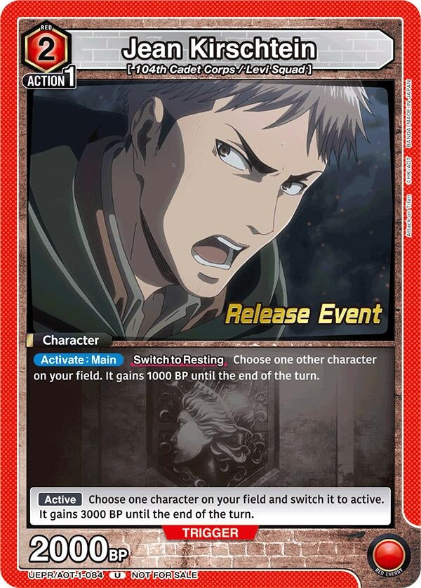 Image for Jean Kirschtein (084) (UEPR/AOT-1-084) (UE10BT: Attack on Titan Release Event Cards) (UE10BT_RE) - Union Arena