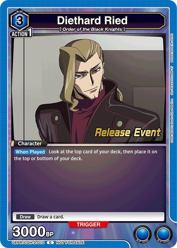 Image for Diethard Ried (UEPR/CGH-2-010) (UEX03BT: CODE GEASS: Lelouch of the Rebellion Vol.2 Release Event Cards) (UEX03BT_RE) - Union Arena