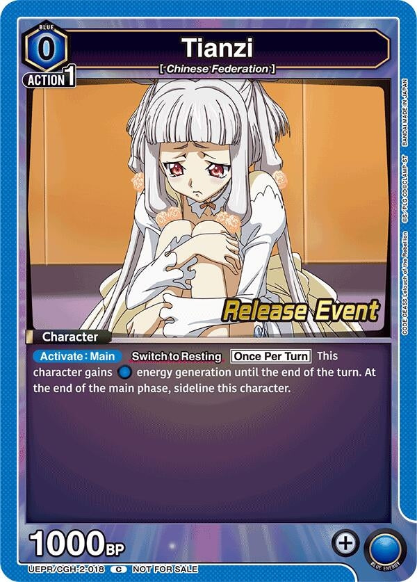 Image for Tianzi (018) (UEPR/CGH-2-018) (UEX03BT: CODE GEASS: Lelouch of the Rebellion Vol.2 Release Event Cards) (UEX03BT_RE) - Union Arena