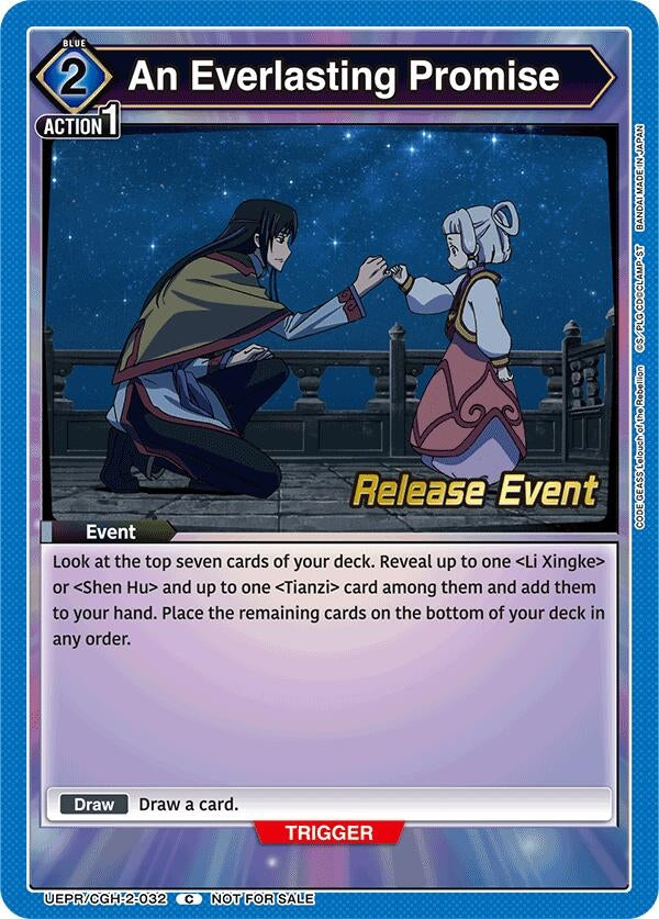 Image for An Everlasting Promise (UEPR/CGH-2-032) (UEX03BT: CODE GEASS: Lelouch of the Rebellion Vol.2 Release Event Cards) (UEX03BT_RE) - Union Arena