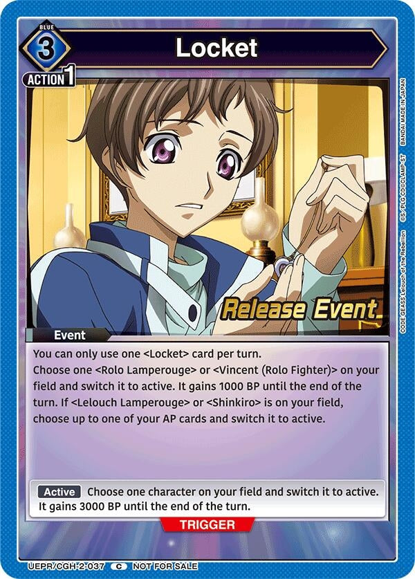 Image for Locket (UEPR/CGH-2-037) (UEX03BT: CODE GEASS: Lelouch of the Rebellion Vol.2 Release Event Cards) (UEX03BT_RE) - Union Arena
