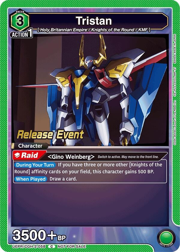 Image for Tristan (UEPR/CGH-2-058) (UEX03BT: CODE GEASS: Lelouch of the Rebellion Vol.2 Release Event Cards) (UEX03BT_RE) - Union Arena
