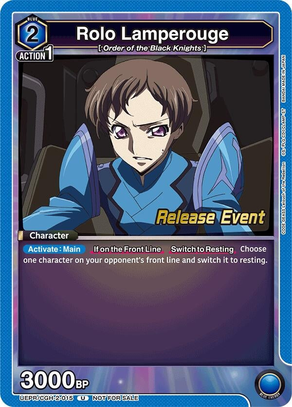 Image for Rolo Lamperouge (015) (UEPR/CGH-2-015) (UEX03BT: CODE GEASS: Lelouch of the Rebellion Vol.2 Release Event Cards) (UEX03BT_RE) - Union Arena