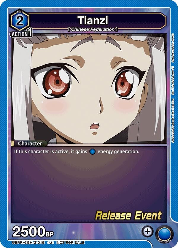 Image for Tianzi (019) (UEPR/CGH-2-019) (UEX03BT: CODE GEASS: Lelouch of the Rebellion Vol.2 Release Event Cards) (UEX03BT_RE) - Union Arena