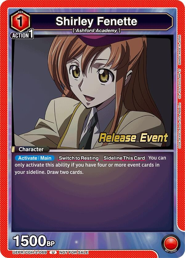 Image for Shirley Fenette (UEPR/CGH-2-069) (UEX03BT: CODE GEASS: Lelouch of the Rebellion Vol.2 Release Event Cards) (UEX03BT_RE) - Union Arena