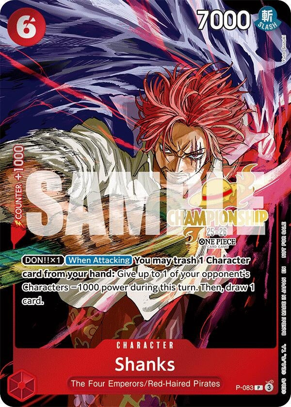 Image for Shanks (CS 25-26 Event Pack) (P-083) (One Piece Promotion Cards) (OP-PR) - One Piece Card Game