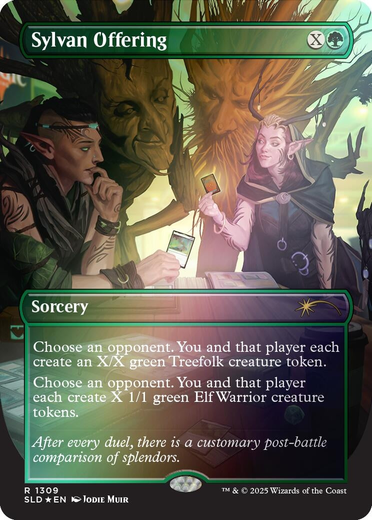 Sylvan Offering (Rainbow Foil) (1309) (Secret Lair Drop Series)