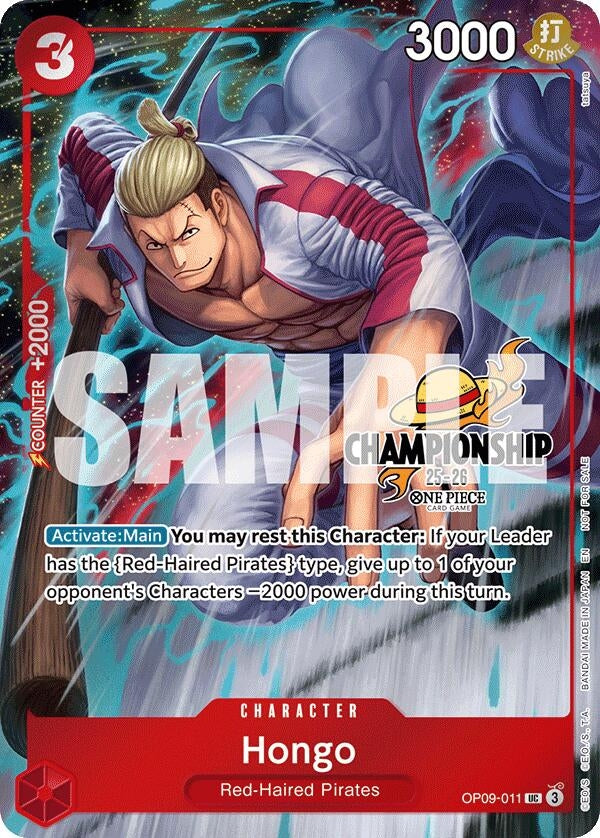 Image for Hongo (CS 25-26 Celebration Pack) (OP09-011) (One Piece Promotion Cards) (OP-PR) - One Piece Card Game