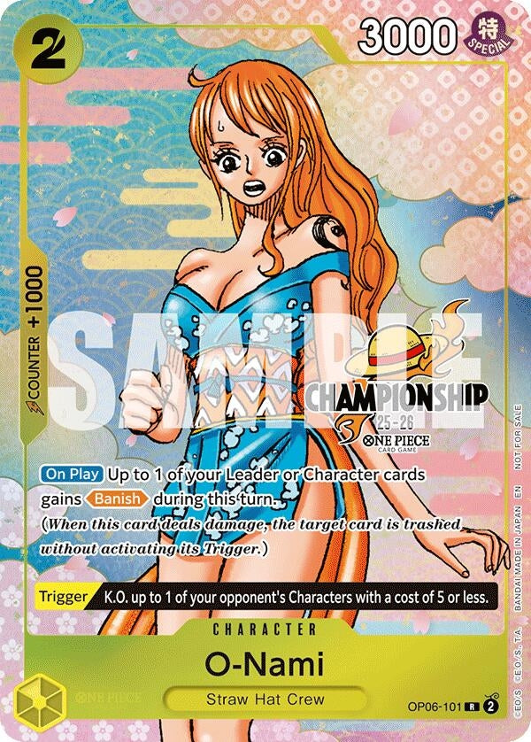 Image for O-Nami (CS 25-26 Event Pack Finalist Ver.) (OP06-101) (One Piece Promotion Cards) (OP-PR) - One Piece Card Game