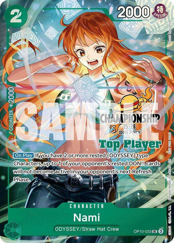 Image for Nami (CS 25-26 Top Player Pack) (OP10-033) (One Piece Promotion Cards) (OP-PR) - One Piece Card Game