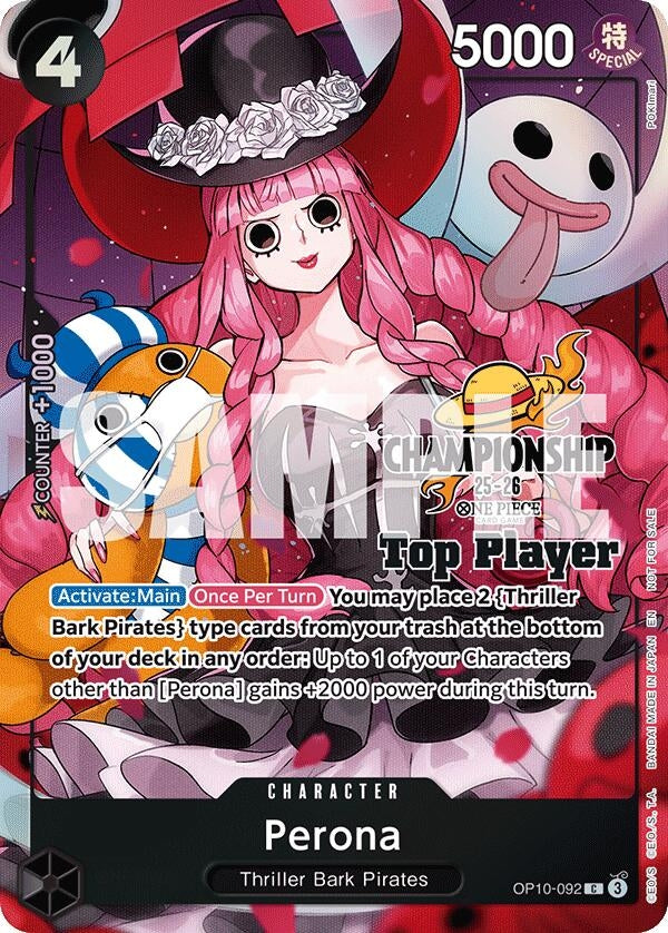 Image for Perona (CS 25-26 Top Player Pack) (OP10-092) (One Piece Promotion Cards) (OP-PR) - One Piece Card Game