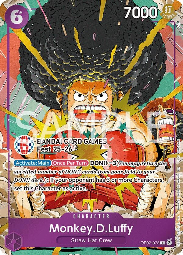Image for Monkey.D.Luffy (BANDAI Card Games Fest 25-26) (OP07-073) (One Piece Promotion Cards) (OP-PR) - One Piece Card Game