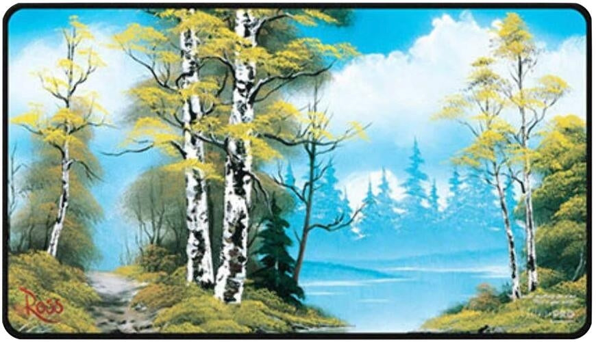 Image for Bob Ross Black-Stitched Playmat - Lakeside Path - Playmats