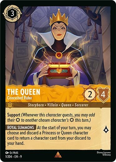 Image for The Queen - Conceited Ruler (1/204) (Fabled) (9) - Disney Lorcana