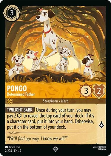 Image for Pongo - Determined Father (2/204) (Fabled) (9) - Disney Lorcana