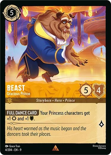 Image for Beast - Gracious Prince (4/204) (Fabled) (9) - Disney Lorcana