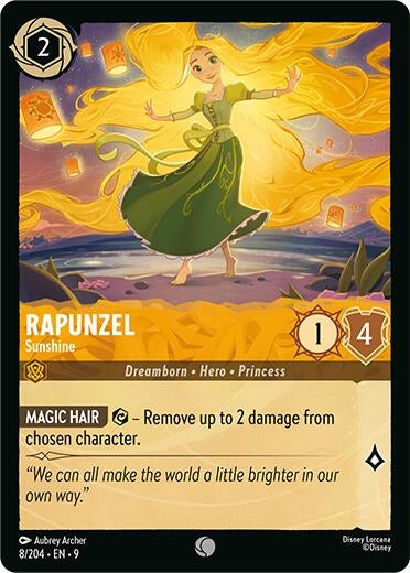 Image for Rapunzel - Sunshine (8/204) (Fabled) (9) - Disney Lorcana