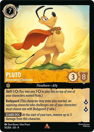 Image for Pluto - Determined Defender (14/204) (Fabled) (9) - Disney Lorcana