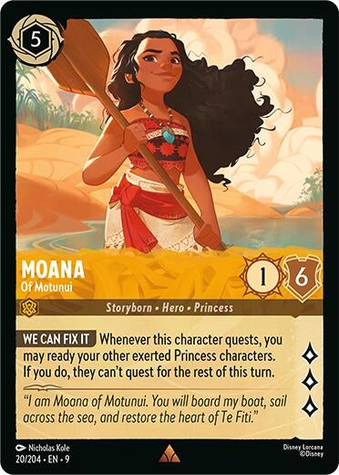 Image for Moana - Of Motunui (20/204) (Fabled) (9) - Disney Lorcana
