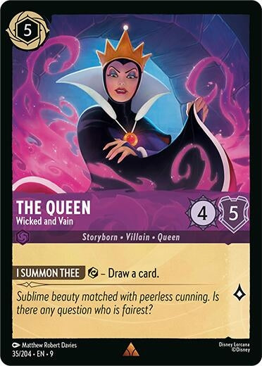 Image for The Queen - Wicked and Vain (35/204) (Fabled) (9) - Disney Lorcana