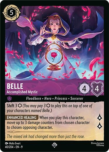 Image for Belle - Accomplished Mystic (40/204) (Fabled) (9) - Disney Lorcana