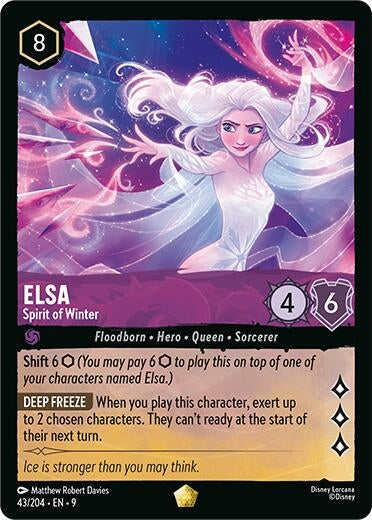 Image for Elsa - Spirit of Winter (43/204) (Fabled) (9) - Disney Lorcana